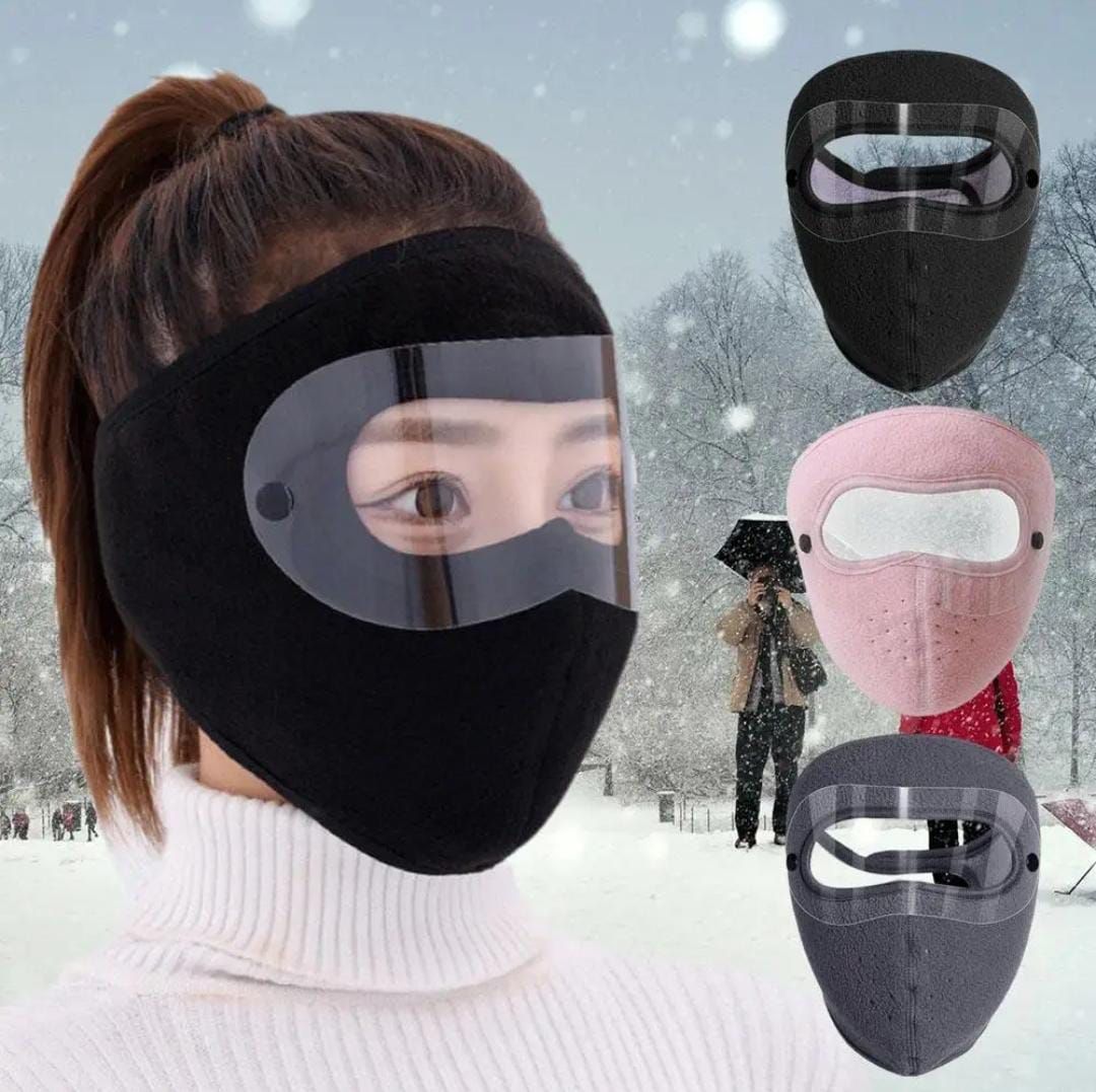 Windproof Full Face Mask with Anti-Fog Goggles – Winter Thermal Balaclava for Cycling, Skiing & Outdoor Sports